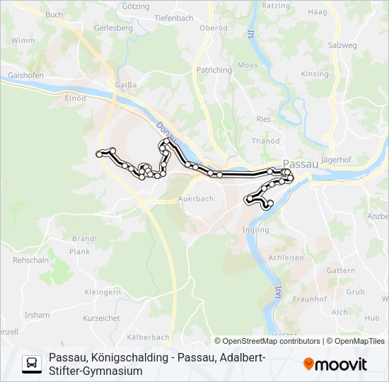 Автобус ZUSATZBUS L8: карта маршрута