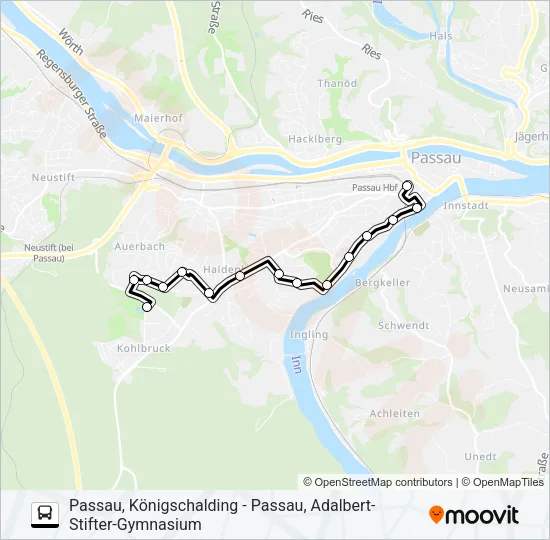 ZUSATZBUS L8 Bus Line Map