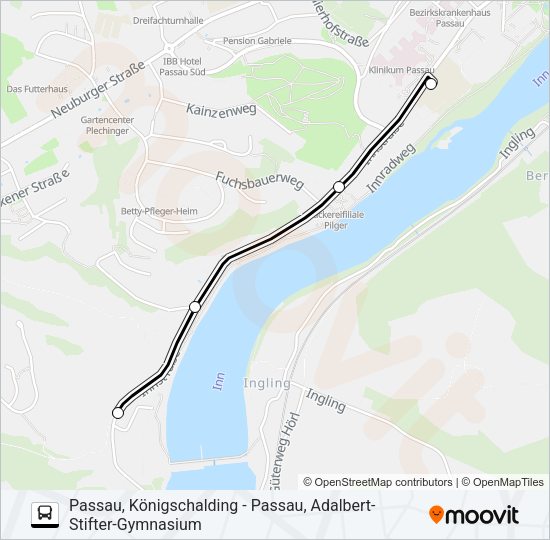 Автобус ZUSATZBUS L8: карта маршрута