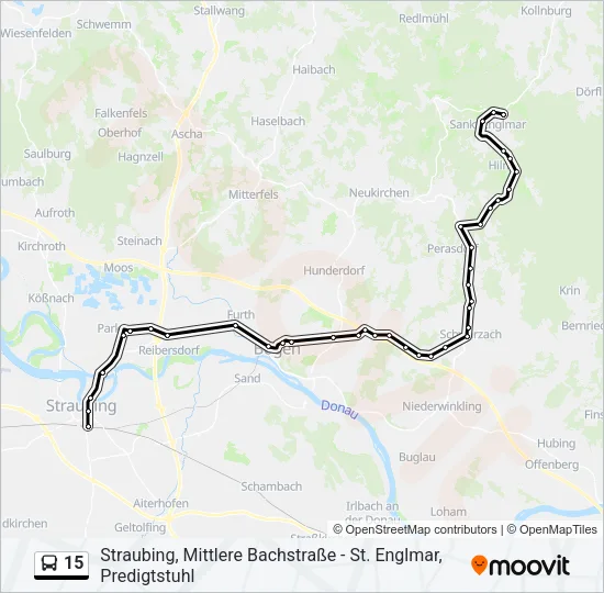 15 Bus Line Map