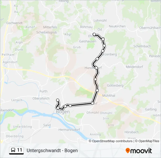 11 Bus Line Map