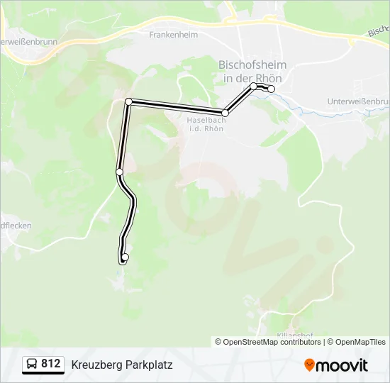 812 Bus Line Map