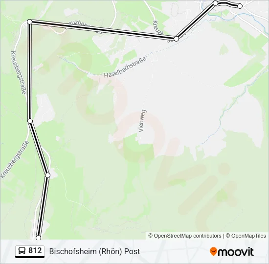 812 Bus Line Map
