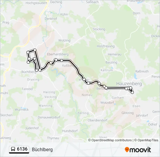6136 Bus Line Map