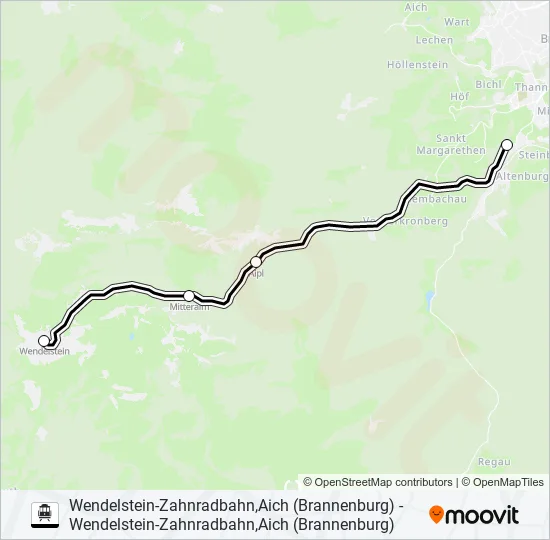 WENDELSTEINBAHN S-Bahn Line Map
