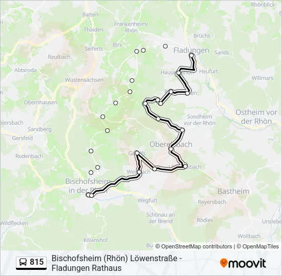 815 Bus Line Map