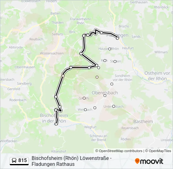 815 Bus Line Map