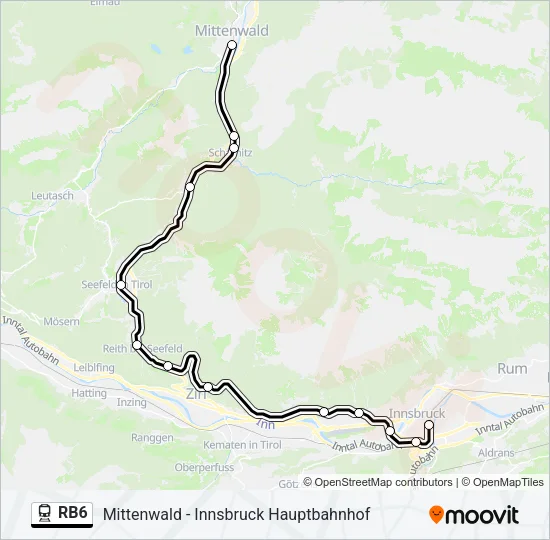 RB6 Train Line Map