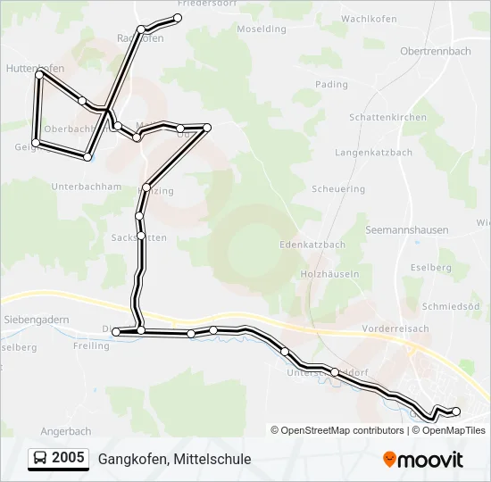 2005 Bus Line Map