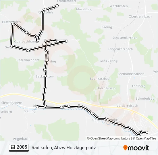 2005 Bus Line Map