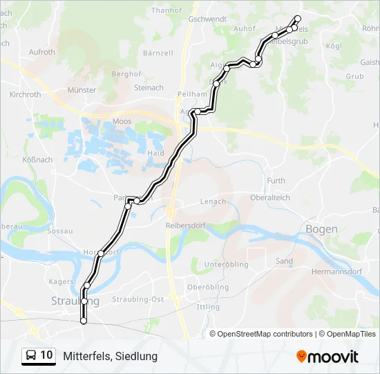 10 Bus Line Map
