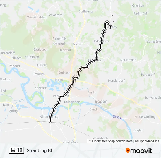 10 Bus Line Map