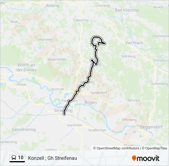 10 Bus Line Map