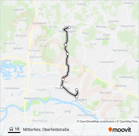 10 Bus Line Map