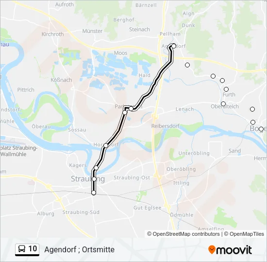 10 Bus Line Map