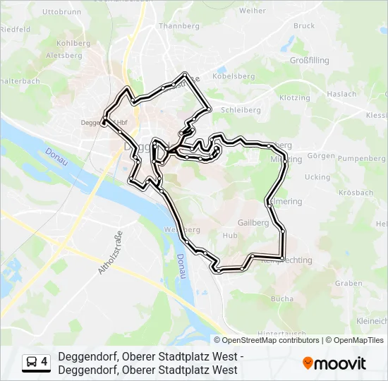 4 Bus Line Map