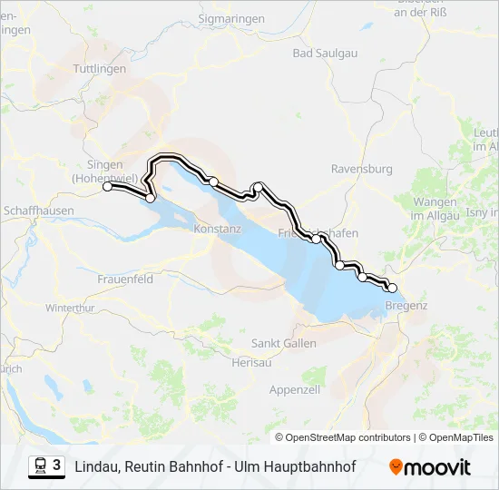 3 Train Line Map