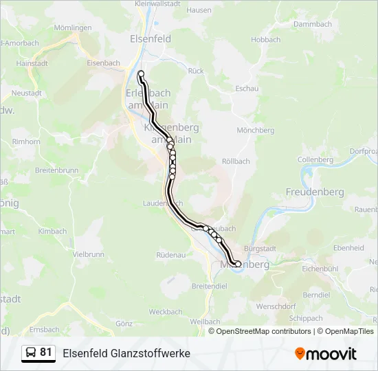 81 Bus Line Map