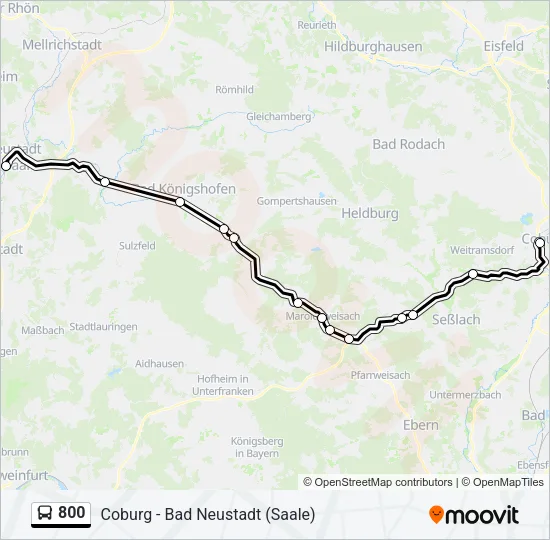800 Bus Line Map