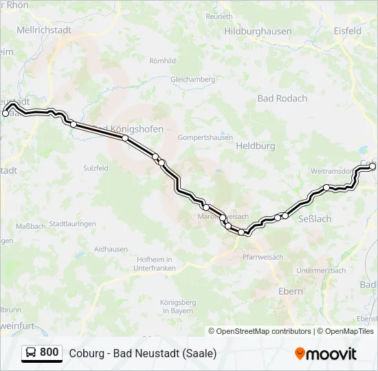 800 Bus Line Map