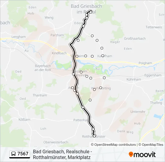 7567 Bus Line Map