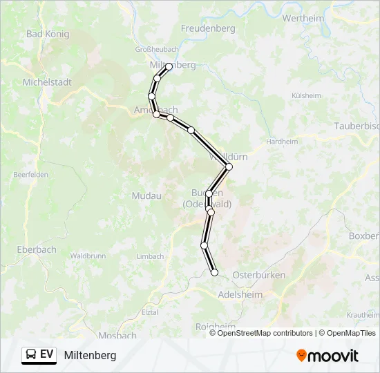 EV Bus Line Map