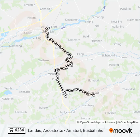6236 Bus Line Map