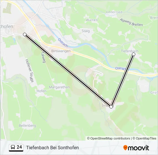 24 Bus Line Map
