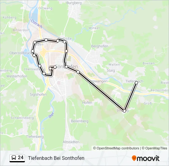 24 Bus Line Map