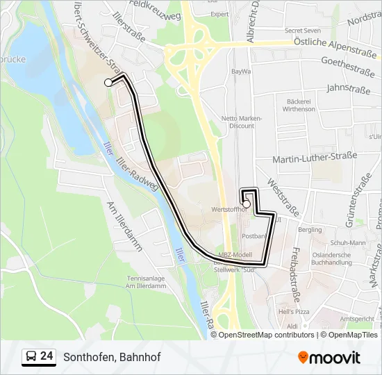 24 Bus Line Map