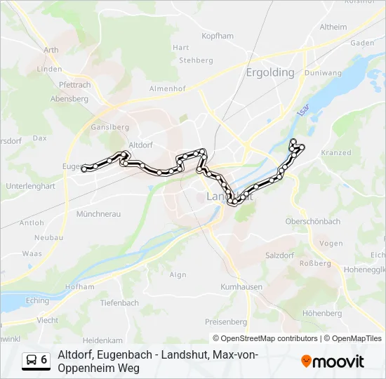 6 Bus Line Map