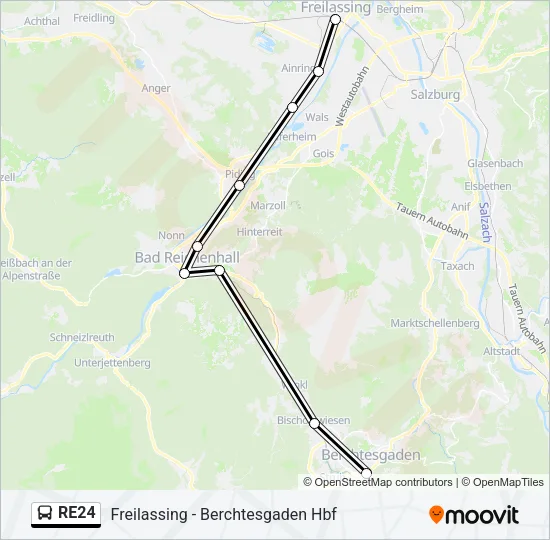 RE24 Bus Line Map