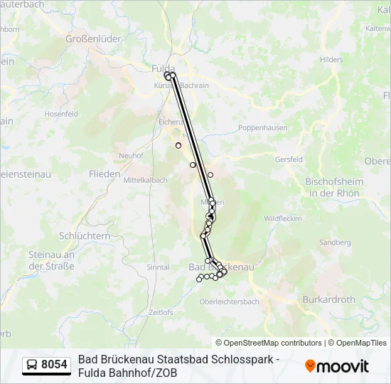 8054 Bus Line Map