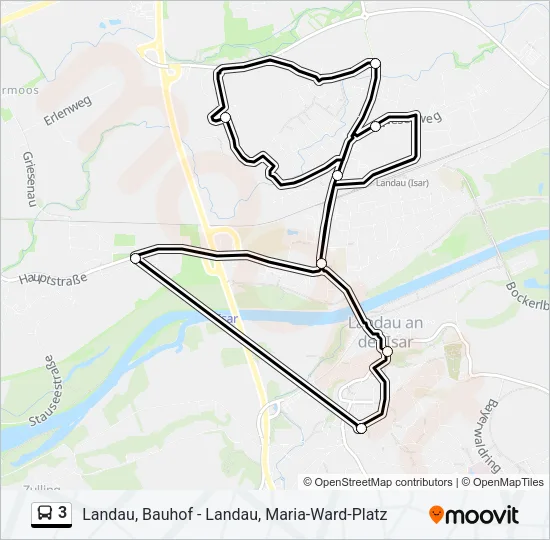 3 Bus Line Map