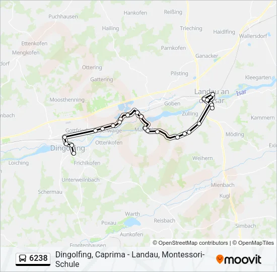 6238 Bus Line Map