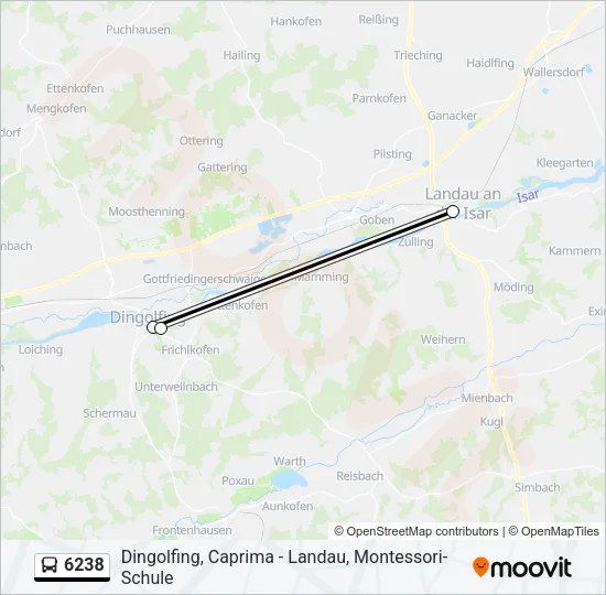 6238 Bus Line Map