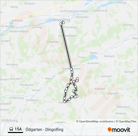 15A Bus Line Map