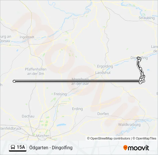 15A Bus Line Map