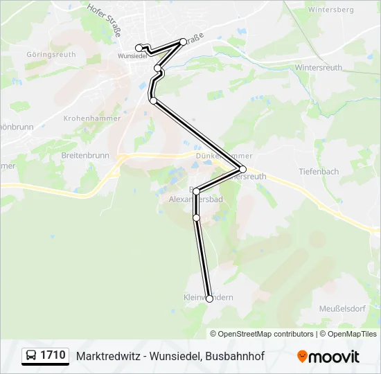 1710 Bus Line Map