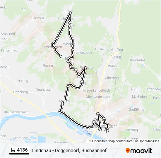 4136 Bus Line Map