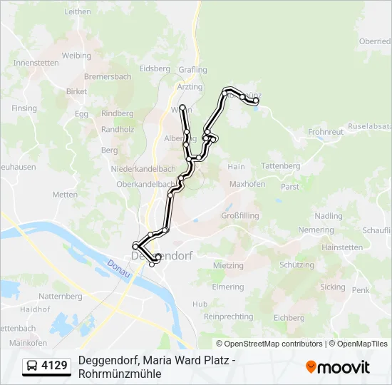 4129 Bus Line Map