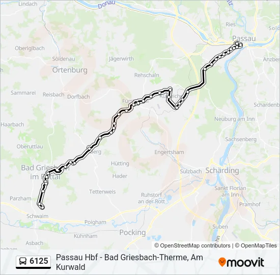 6125 Bus Line Map