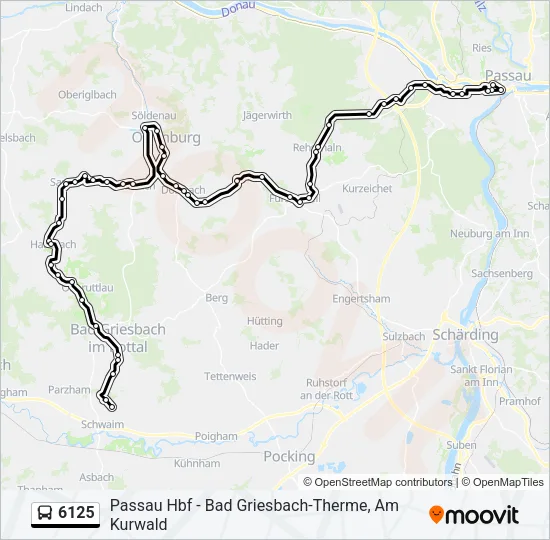 6125 Bus Line Map