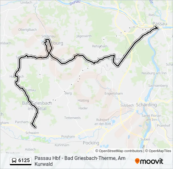 6125 Bus Line Map