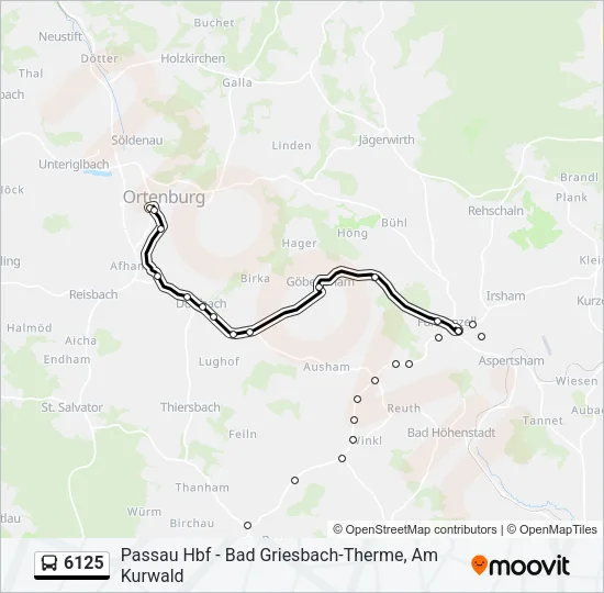 6125 Bus Line Map