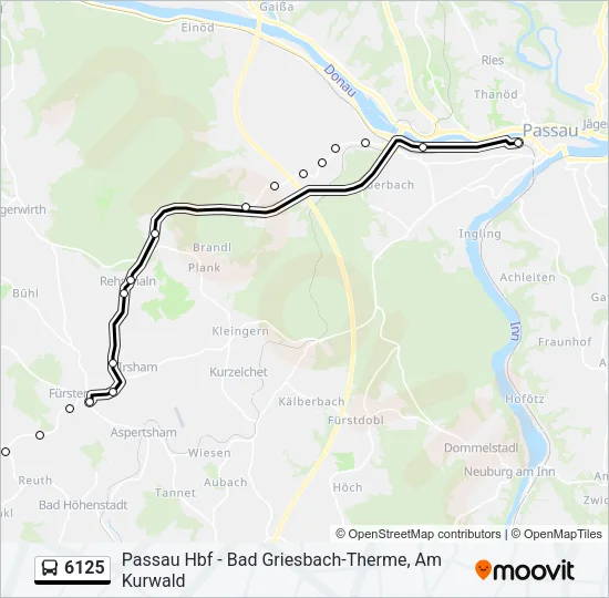 6125 Bus Line Map