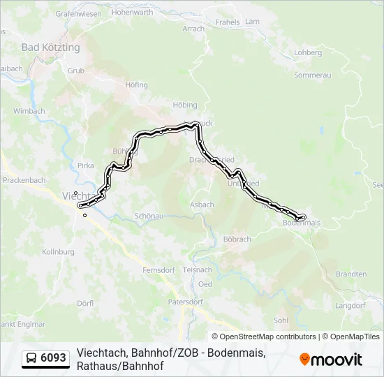 6093 Bus Line Map