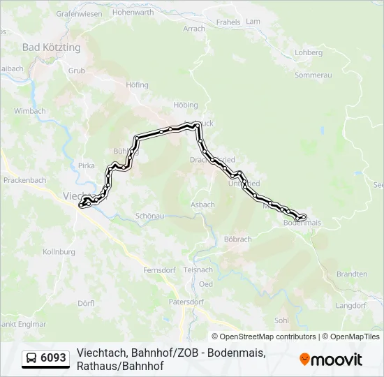 6093 Bus Line Map