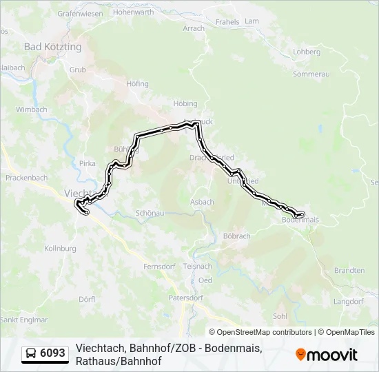 6093 Bus Line Map
