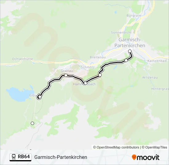 RB64 Train Line Map